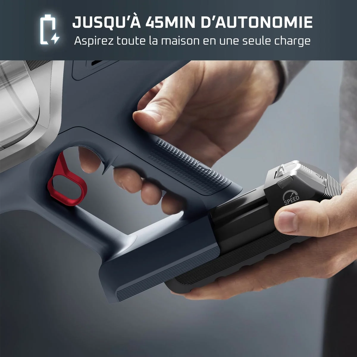La batterie amovible du Rowenta X-Pert 6.60