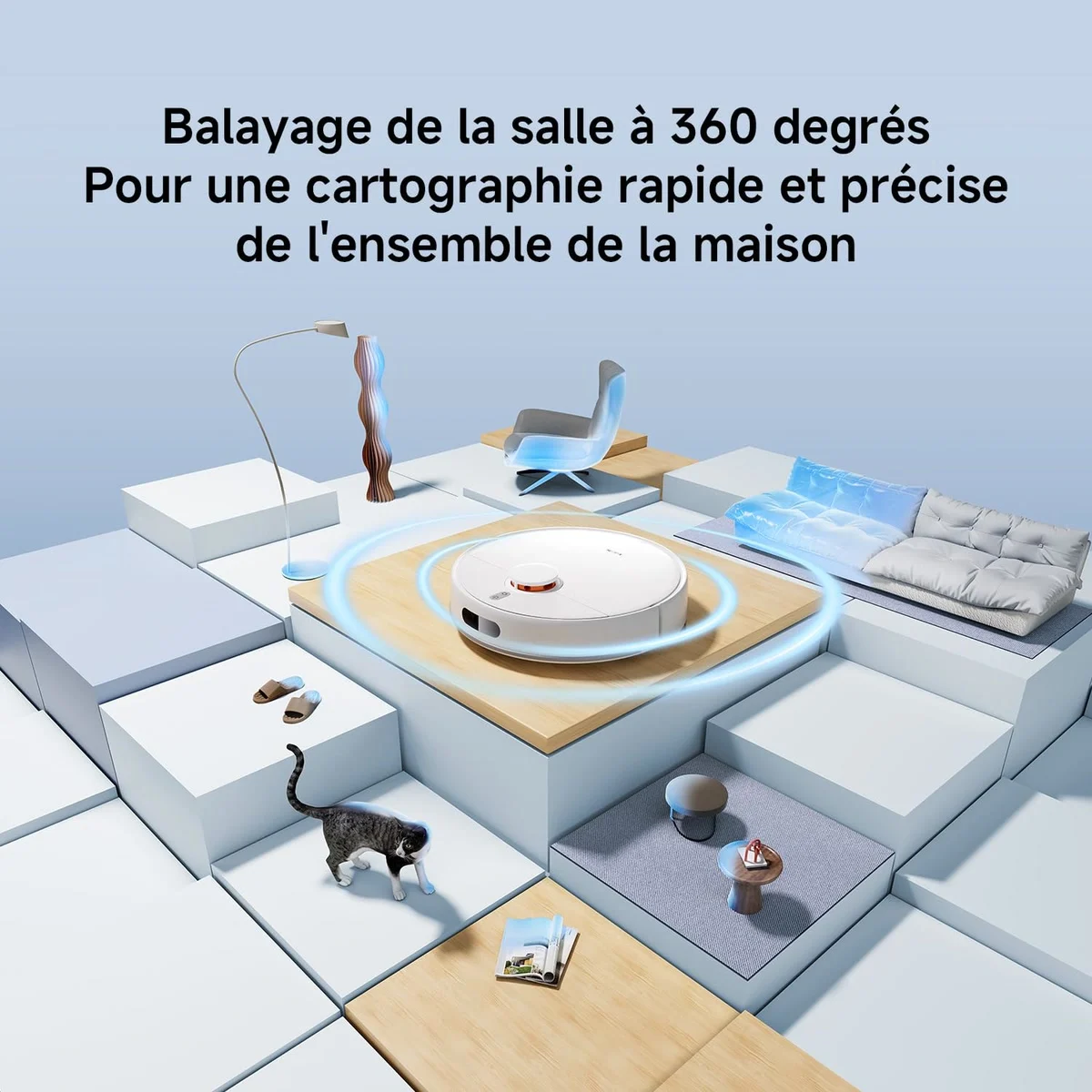 Le Xiaomi S40C cartographie la maison