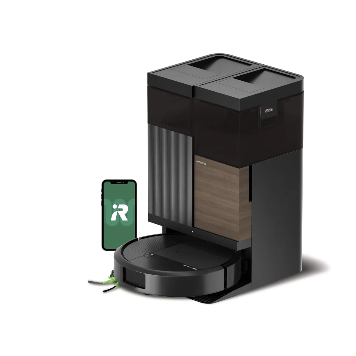 Le robot iRobot Roomba Plus 576 sur sa base AutoWash