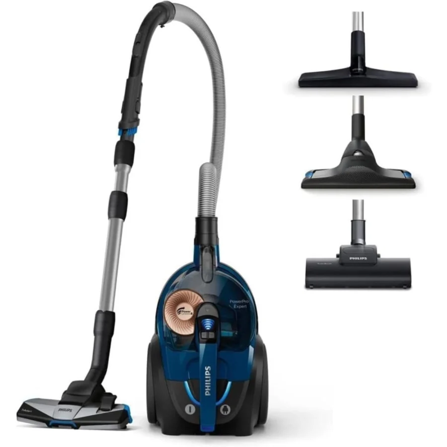 L’aspirateur traîneau Philips Série 7000 et ses trois brosses