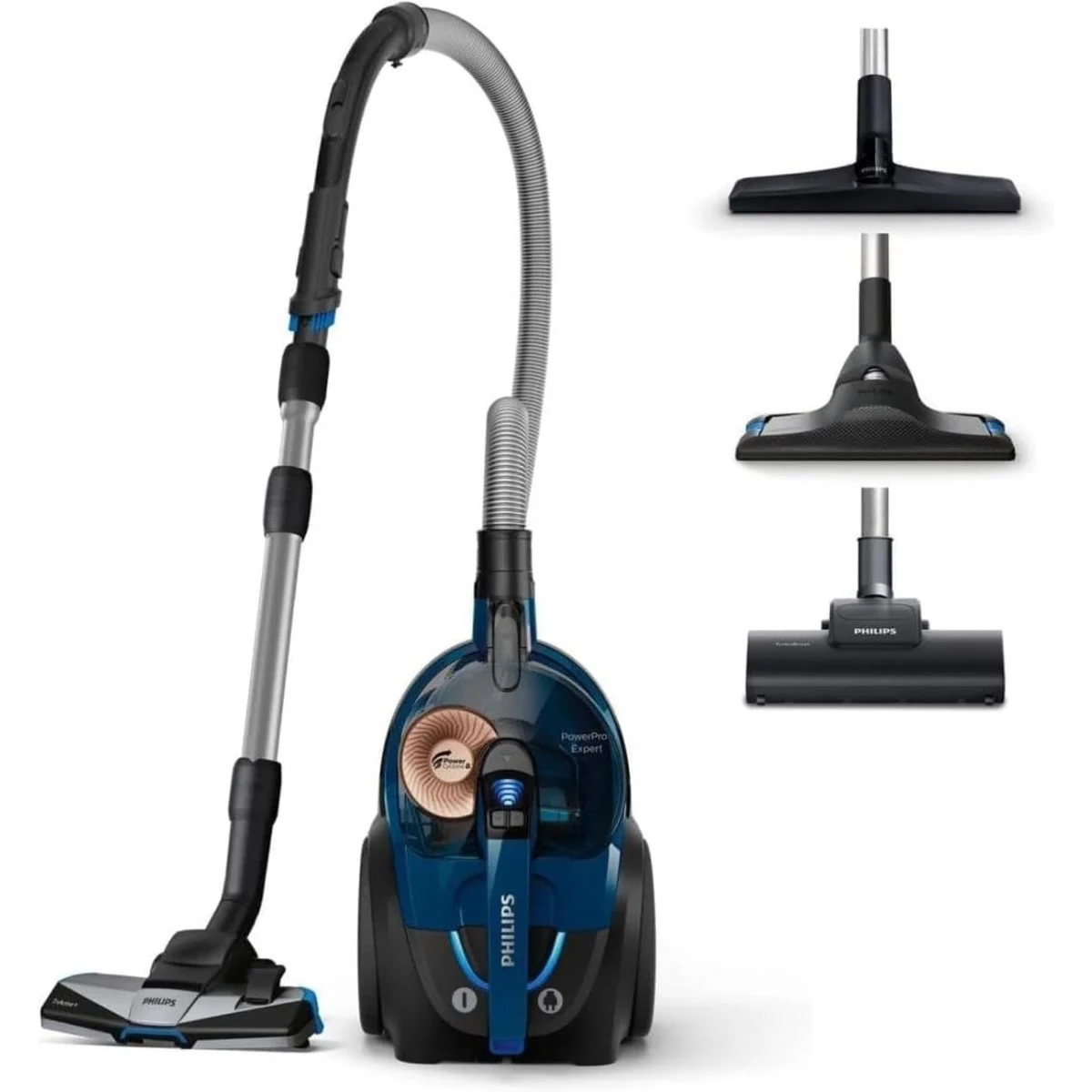 L’aspirateur traîneau Philips Série 7000 et ses trois brosses