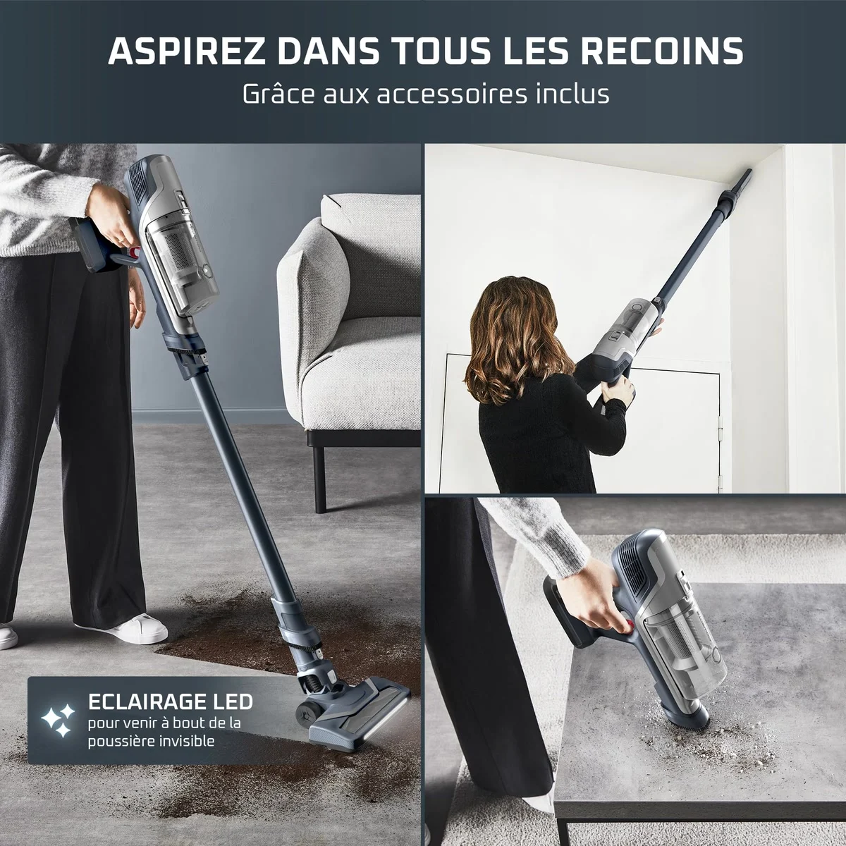 Le Rowenta X-Pert 6.60 et ses accessoires pour les recoins