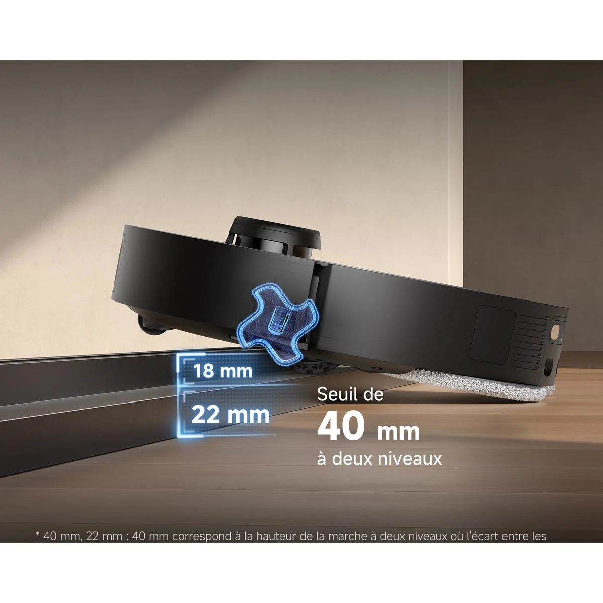 Le Dreame L40s Pro Ultra franchit un seuil de 4 cm
